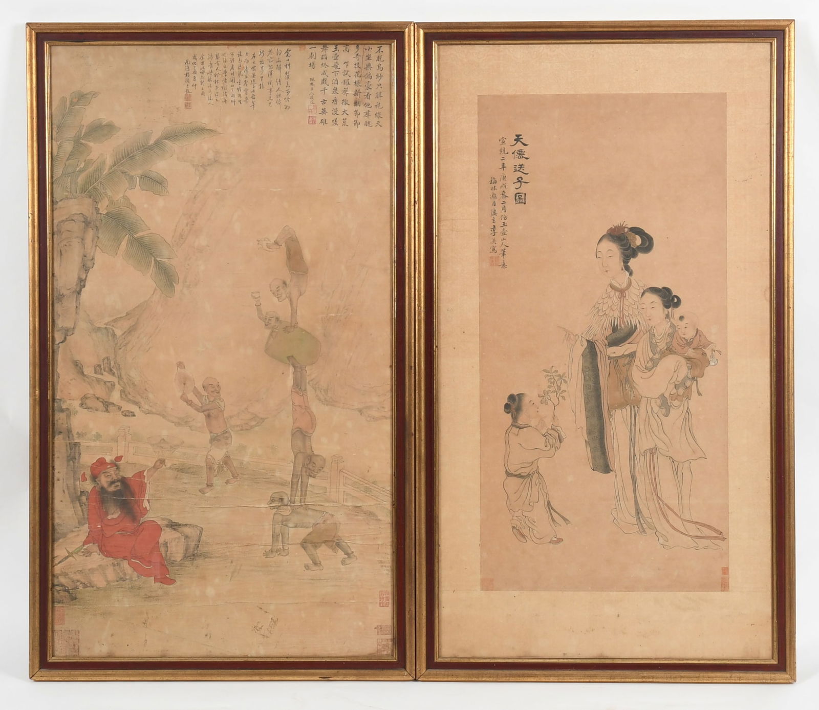Two Qing Dynasty Chinese Paintings (1 of 11)