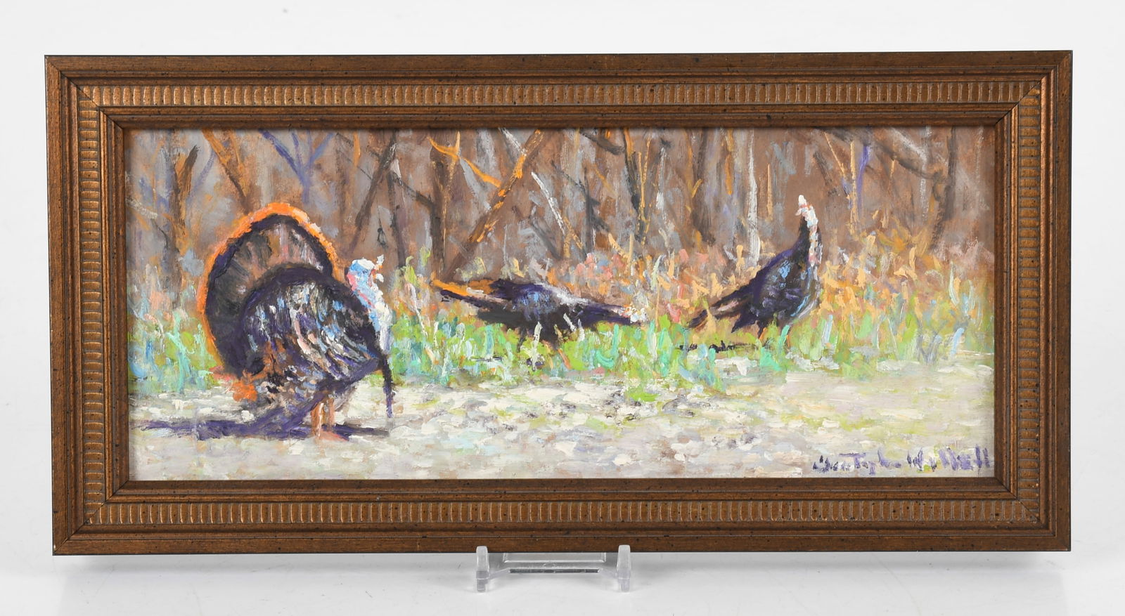 Christopher G. Willett (Bucks County, Born 1959), Wild Tom, Turkeys (1 of 4)