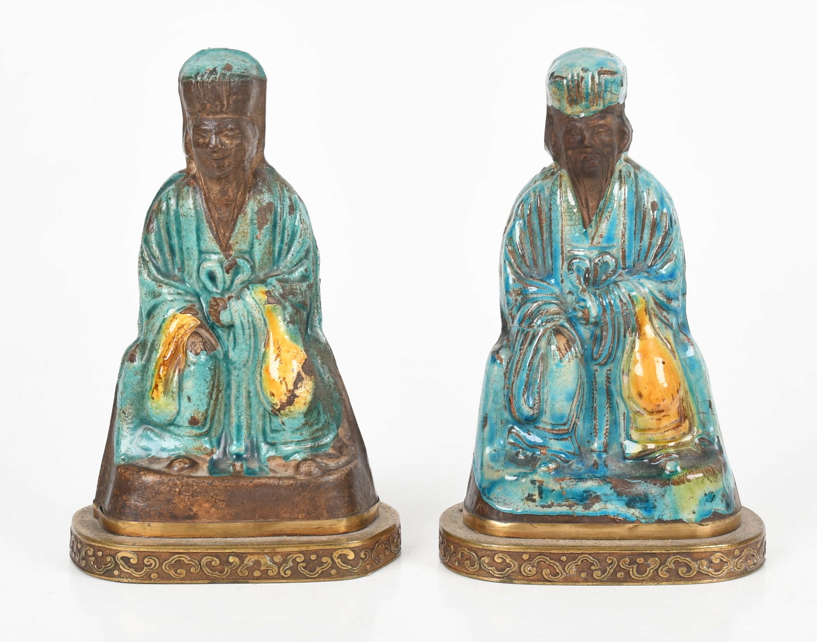 A Pair of Chinese Ming Dynasty Ceramic Figures (1 of 7)
