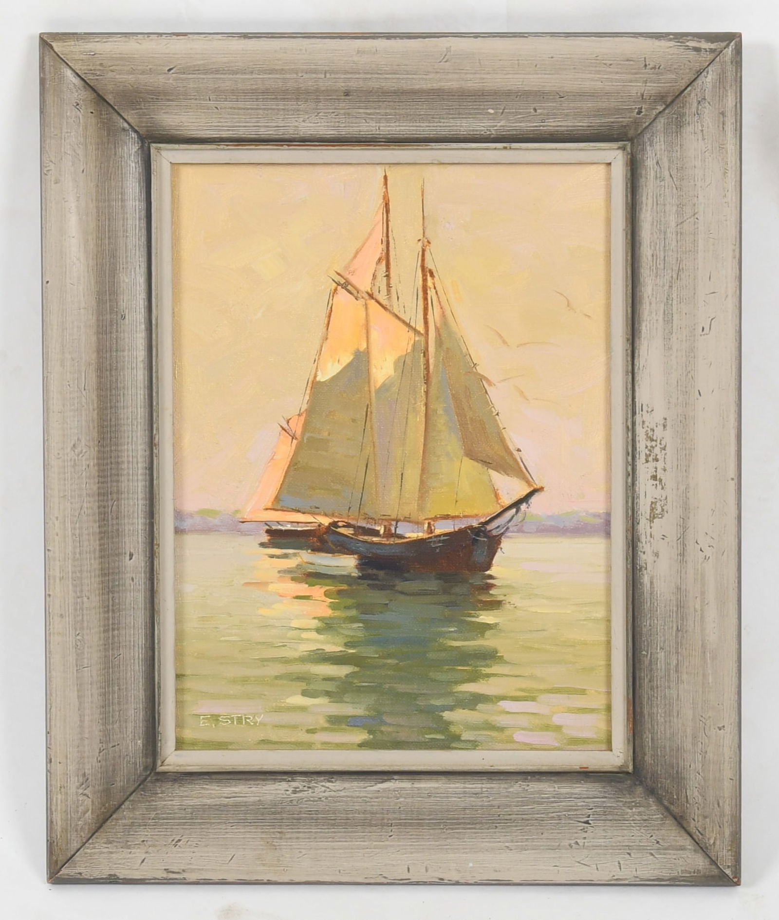 Eric Stry (1901 - 1975) Oil on Board (1 of 5)