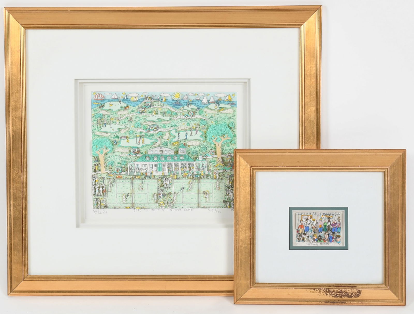 James Rizzi (1950-2011), Two 3D-Construction Lithographs (1 of 12)
