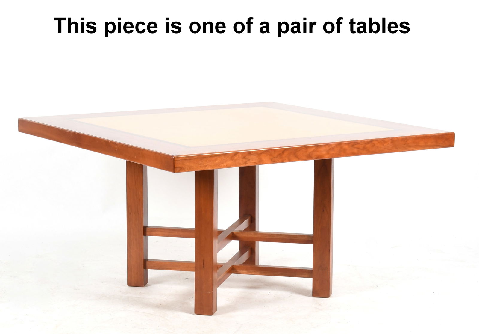 Pair of Bespoke Tiger Maple, Cherry and Rosewood Dining Tables by Robert V. Hyers (1 of 8)