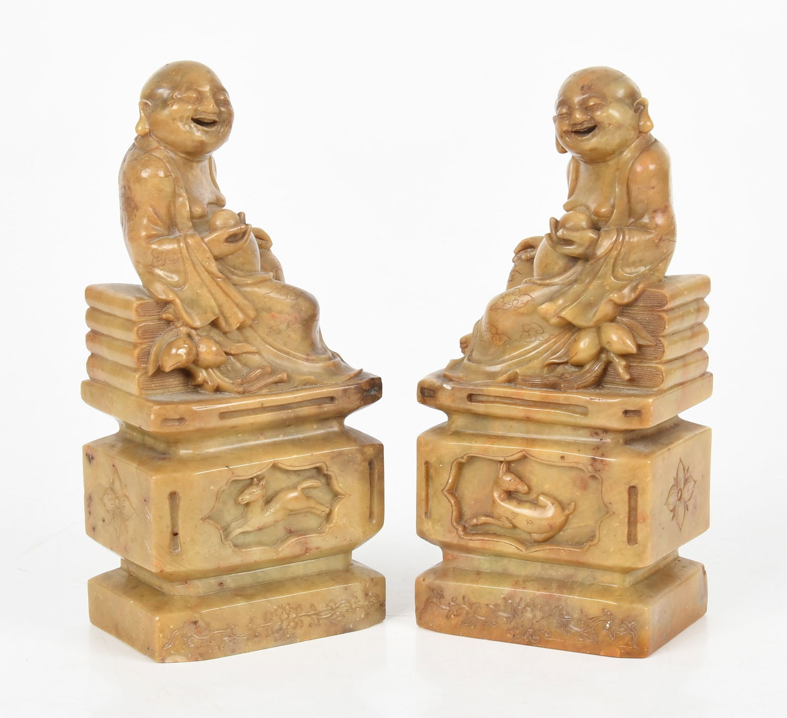 A Pair of Chinese Soapstone Bookends (1 of 9)