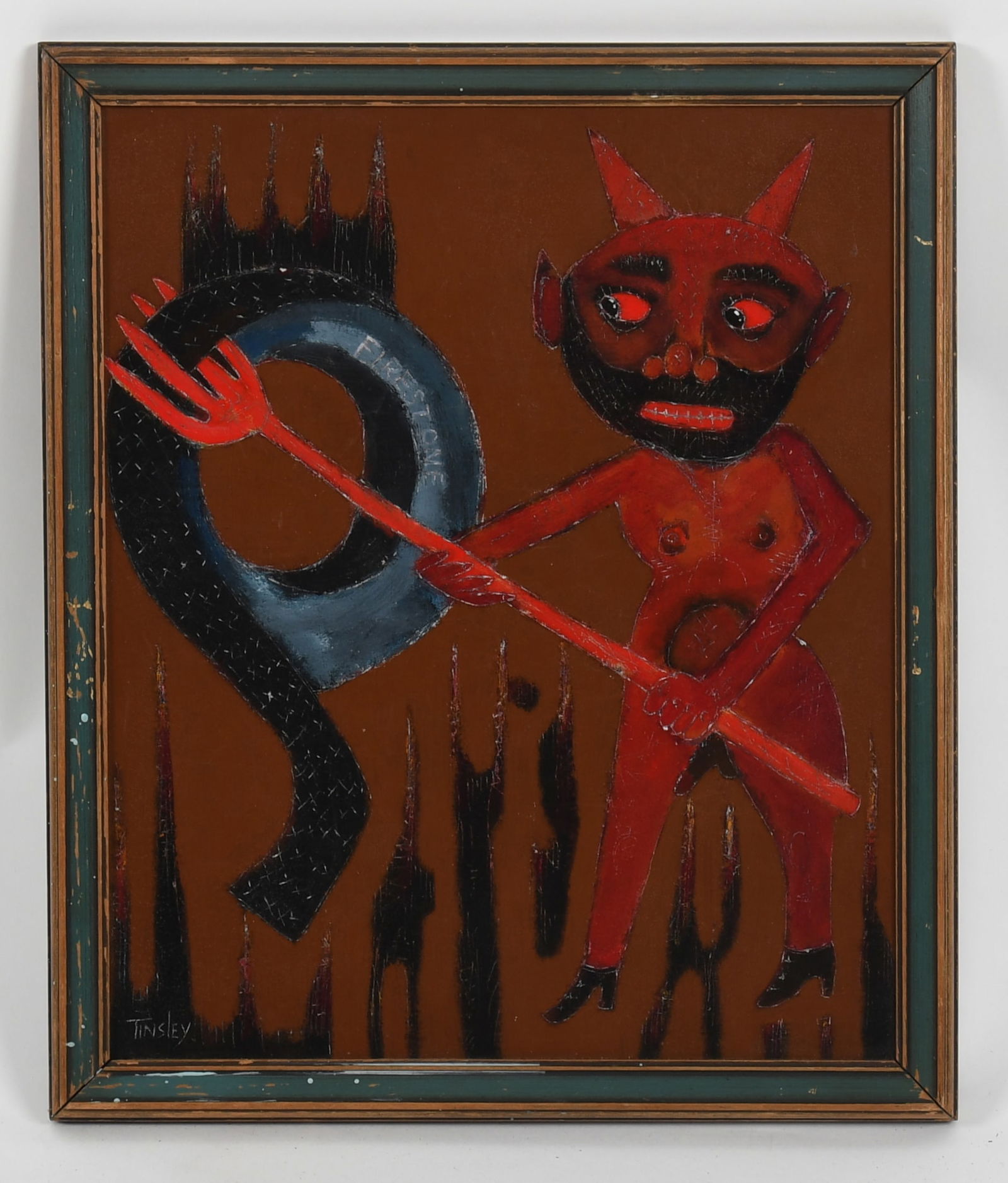 David TINSLEY (American, b. 1951) Acrylic on Panel (1 of 5)