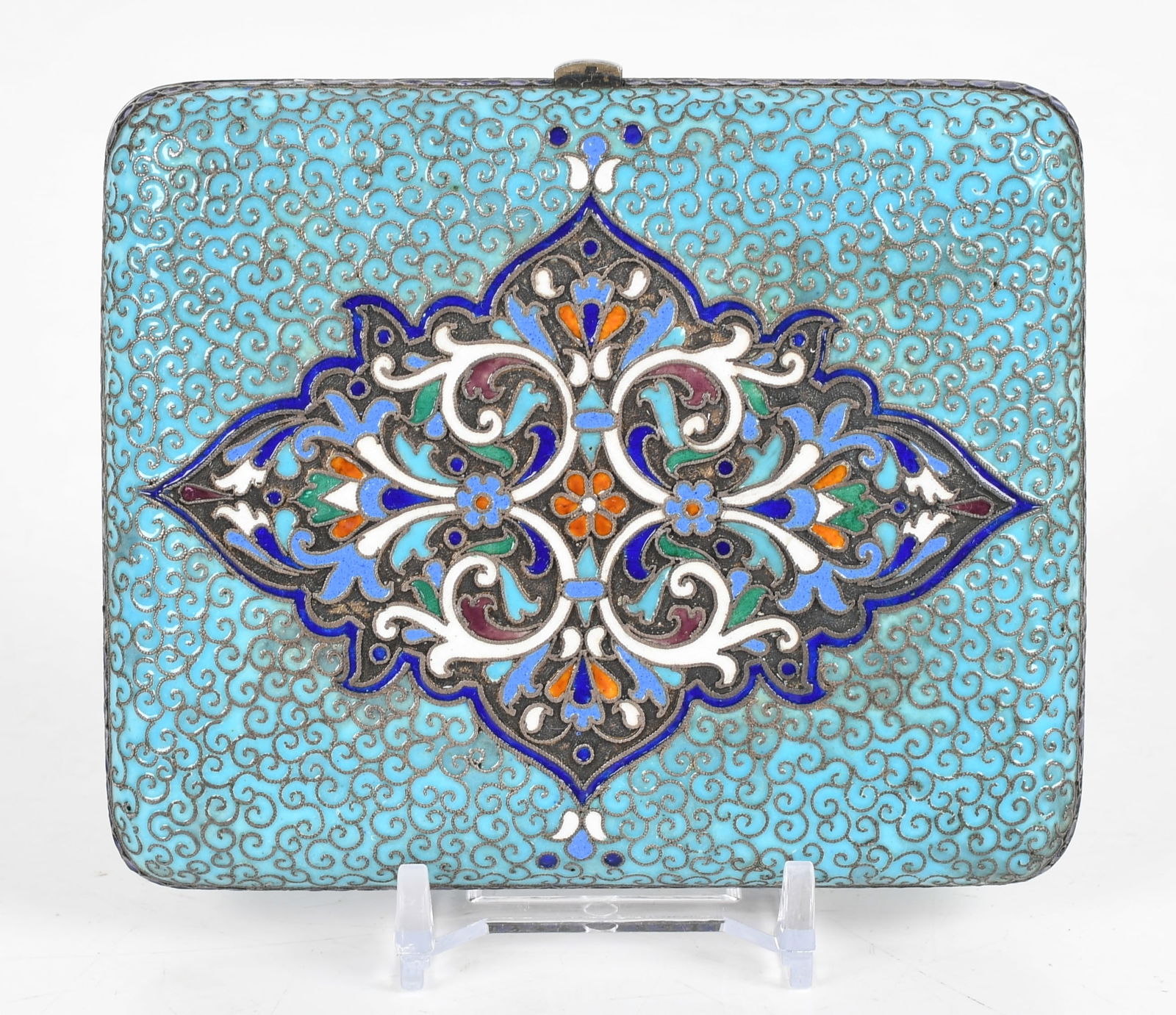 An Austrian Silver and Enamel Cigarette Case (1 of 8)