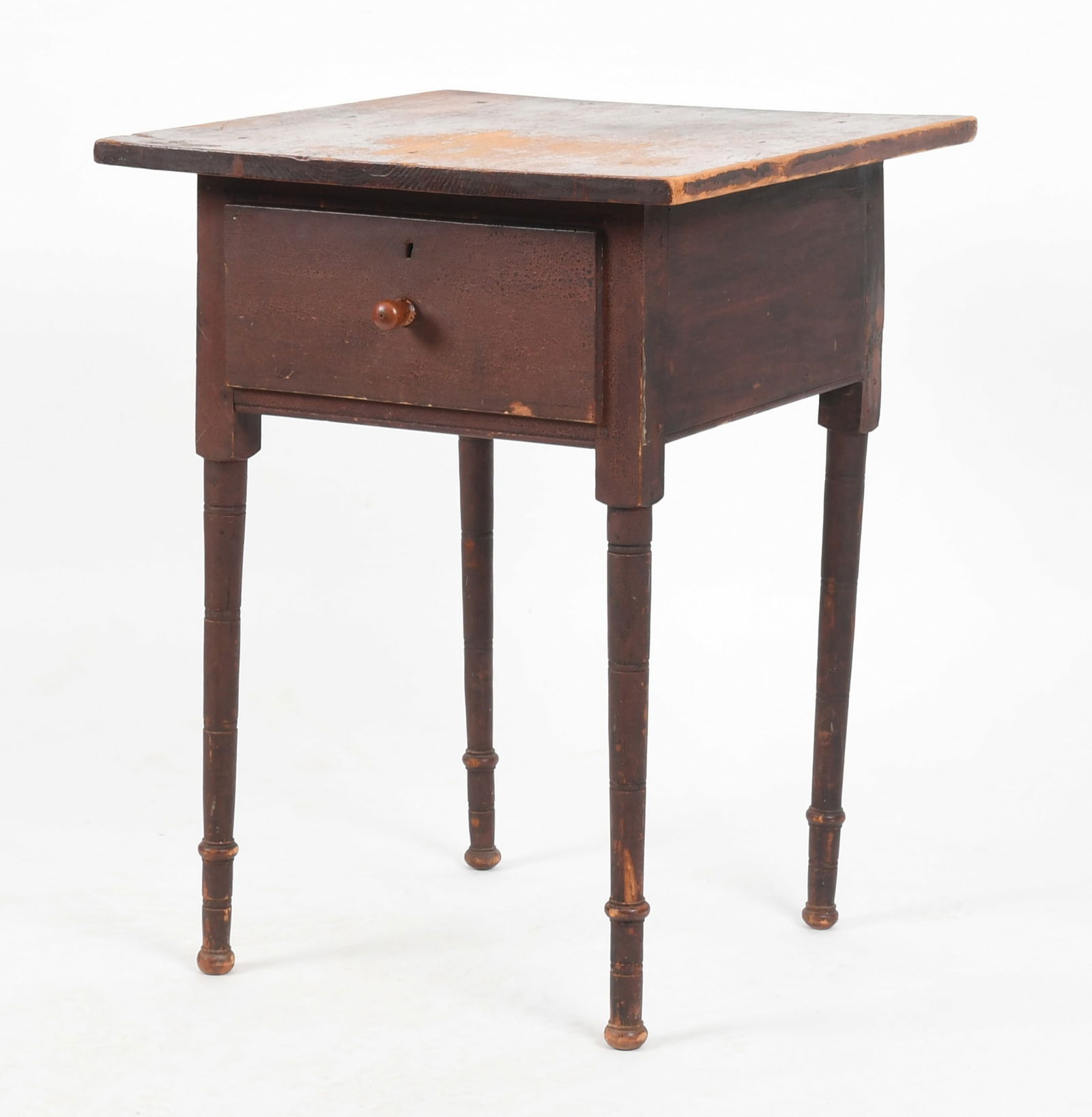 Federal Painted??Pine One Drawer Stand, First Quarter 19th Cen (1 of 8)
