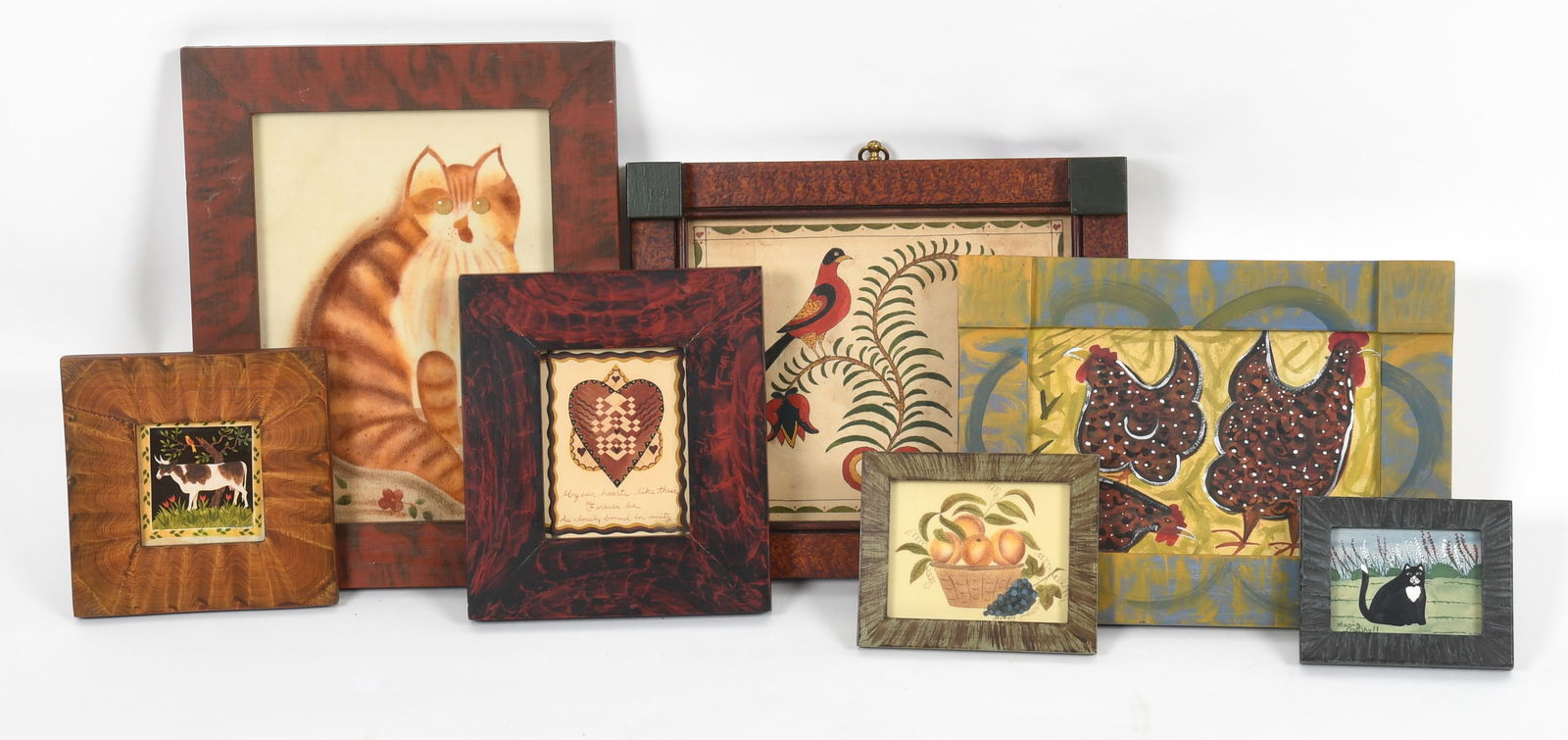 A Group of Contemporary Art, Americana with Painted Frames (1 of 12)