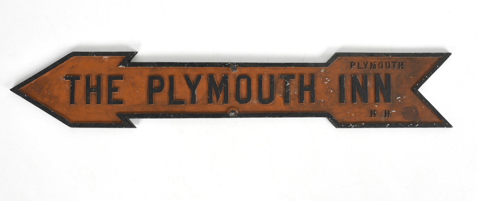 'The Plymouth Inn', Painted Directional Arrow Sign, Plymouth, New Hampshire (1 of 6)