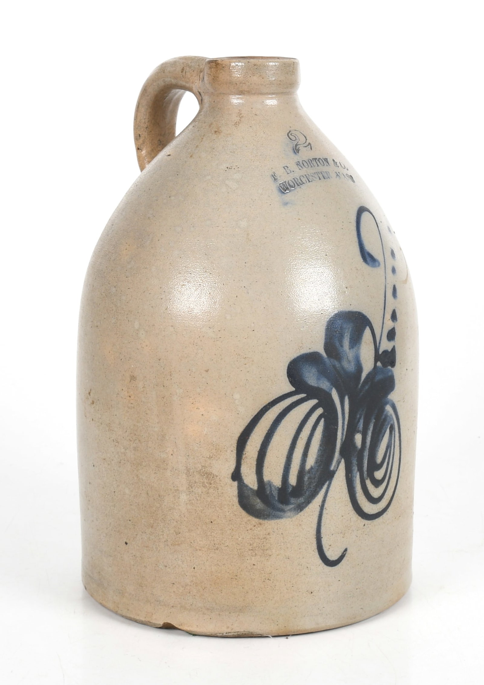 Frank B. Norton & Co., Massachusetts Two-Gallon Stoneware Jug, Worcester (1 of 7)