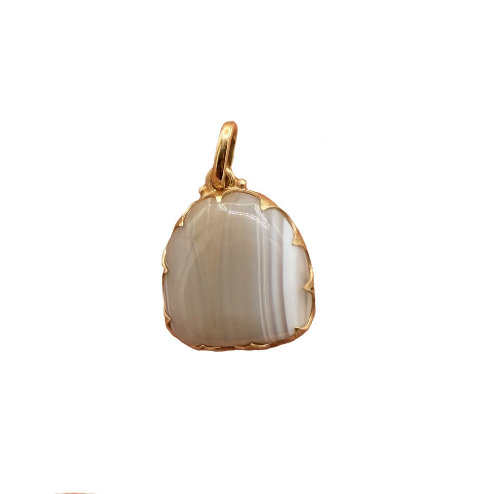 M. Buccellati 18K Libra Agate Pendant (1 of 3)