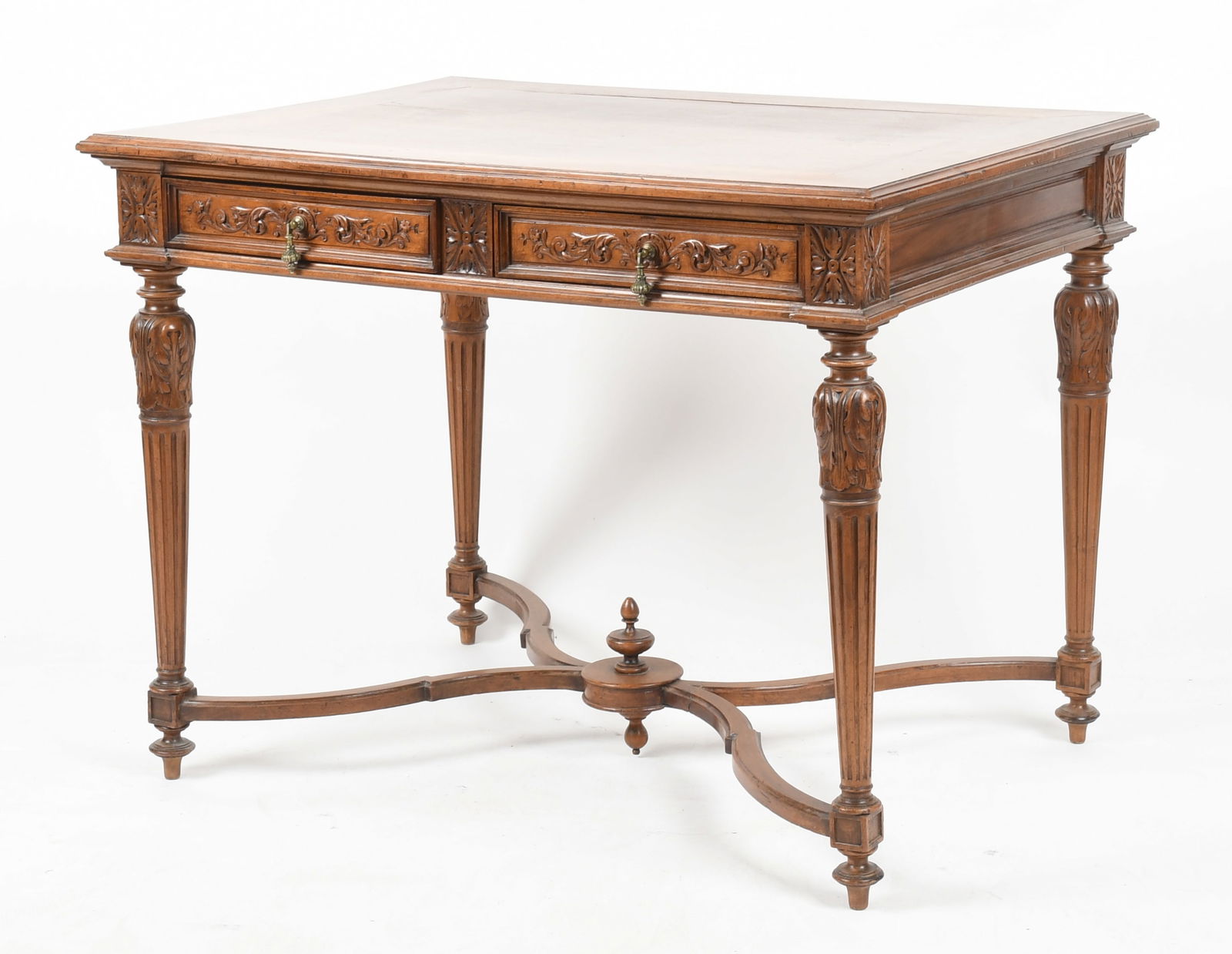 A French Louis XVI Style Walnut Desk (1 of 8)