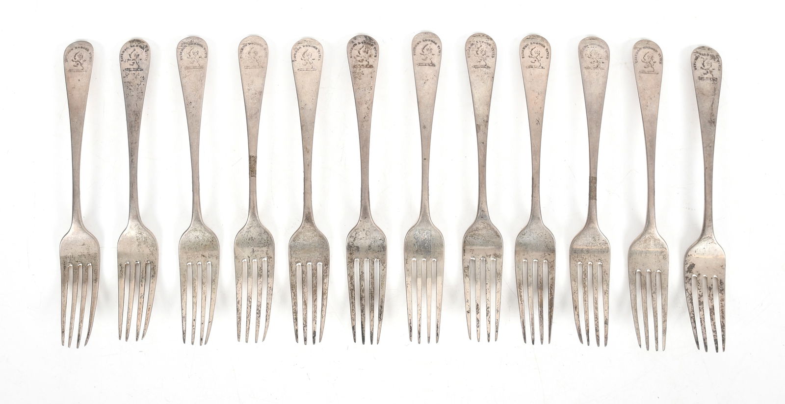A Set of Scottish Sterling Silver Forks (1 of 4)