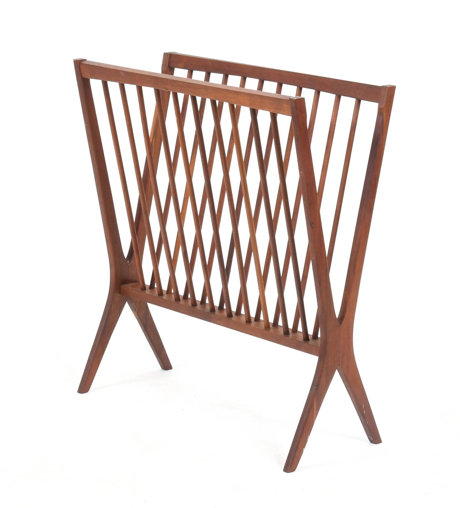 A Danish Modern Walnut Magazine Rack, Second Half 20th Century (1 of 7)