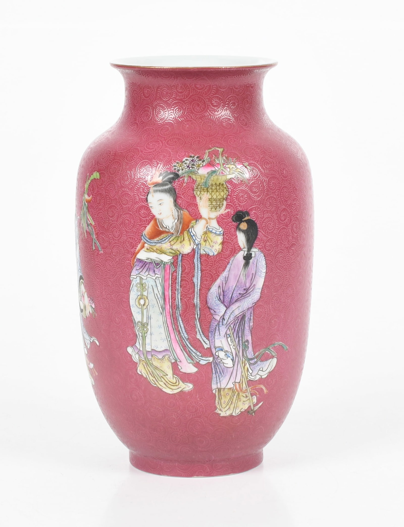 A Chinese Republic Period Famille Rose Porcelain Vase (1 of 8)