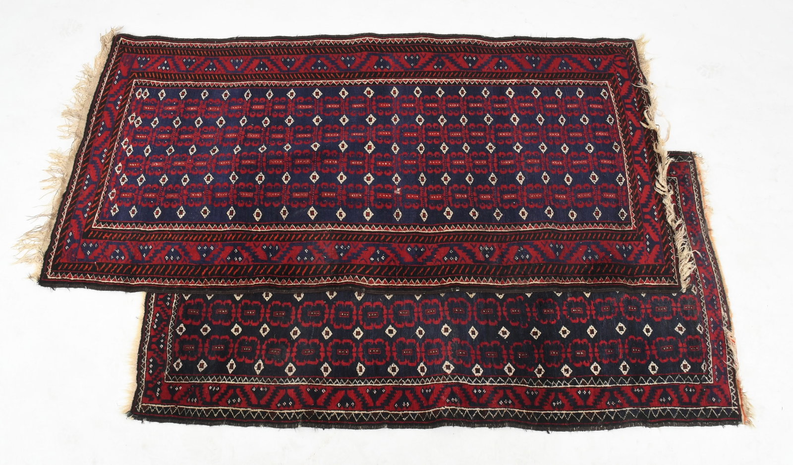 Two Similar Bokhara Wool Carpets, 20th Century (1 of 9)