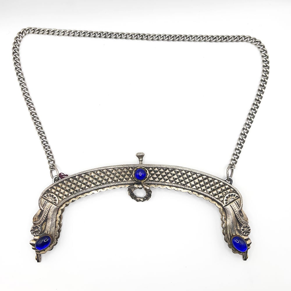 Five Antique .800 Silver Purse Frames - 3