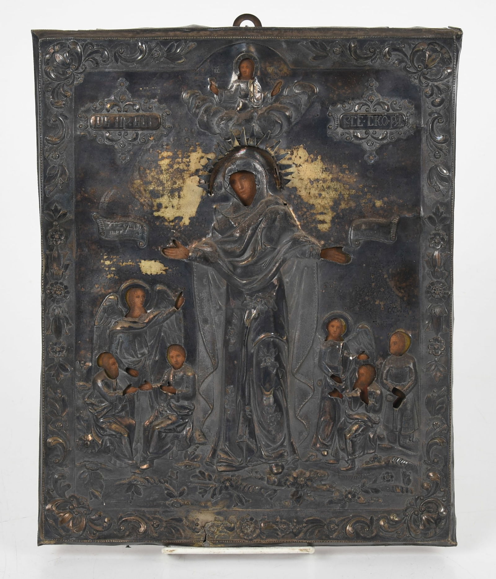 A Russian Icon with Silver Oklad (1 of 10)