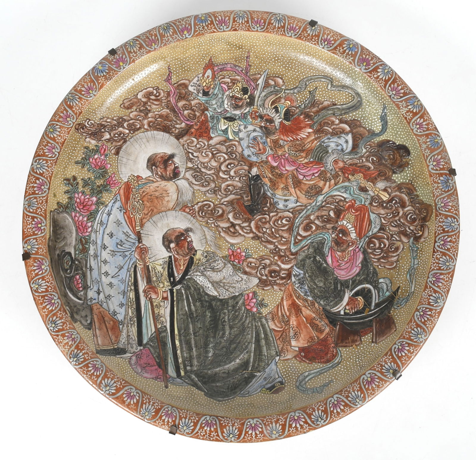 A Large Japanese Satsuma Charger (1 of 9)