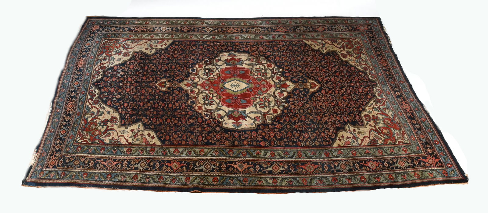An Antique Blue Room-Size Persian Rug (1 of 8)