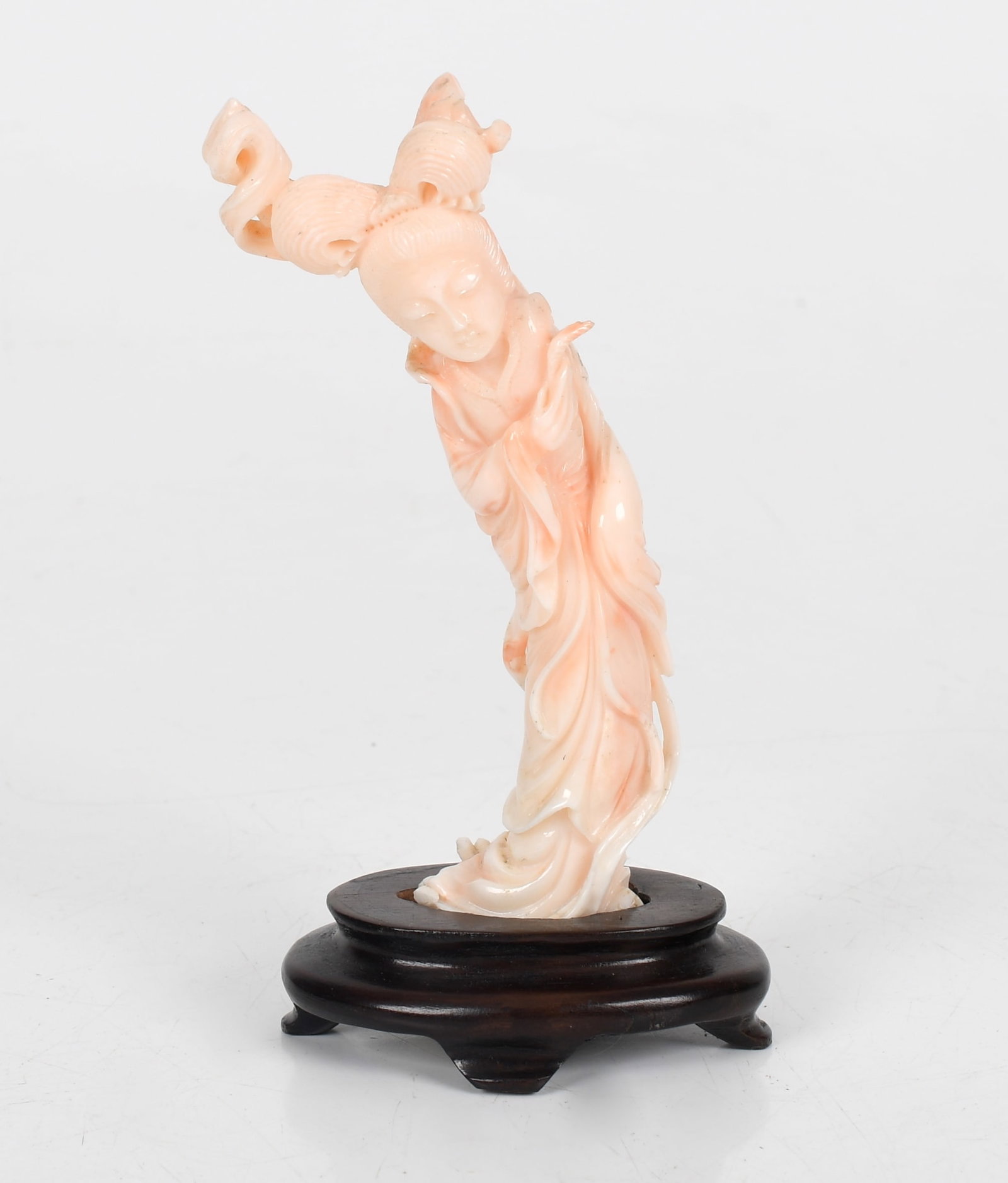 A Chinese Coral Figure of Guanyin (1 of 7)