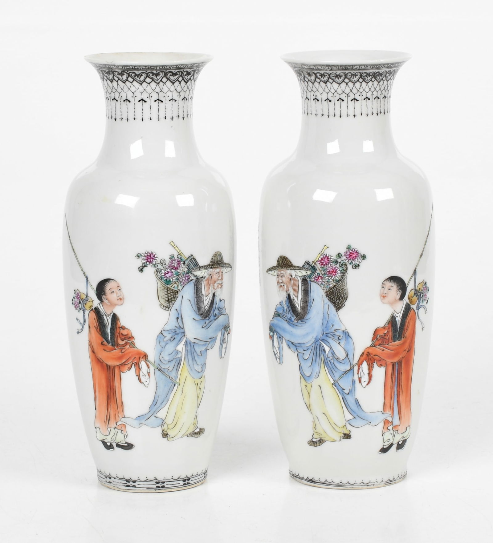 A Pair of Chinese Porcelain Republic Period Vases (1 of 8)