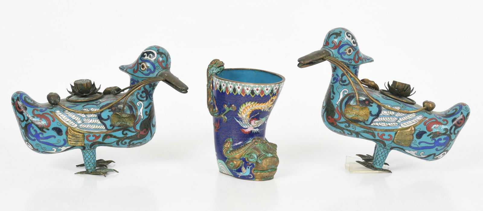 Three Pieces of Chinese Cloisonne (1 of 12)