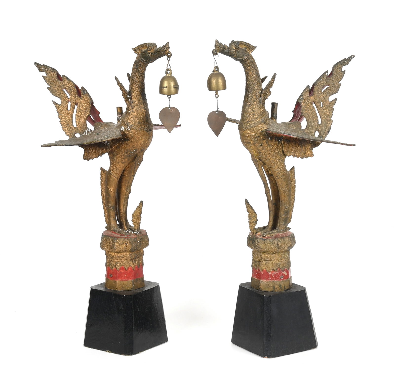 A Pair of Thai Bronze Hongsa Birds (1 of 8)