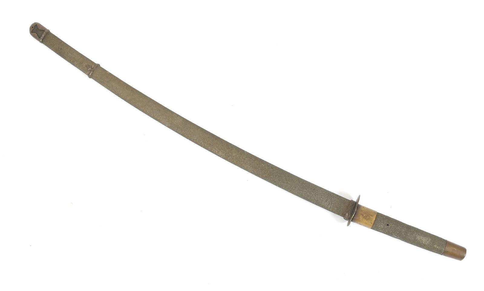 A Japanese Brass and Steel Katana (1 of 8)