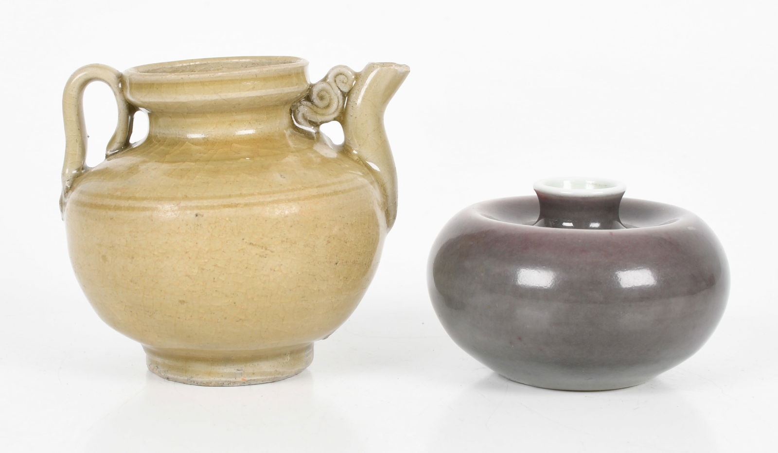 Two Chinese Glazed Ceramic Vessels (1 of 9)