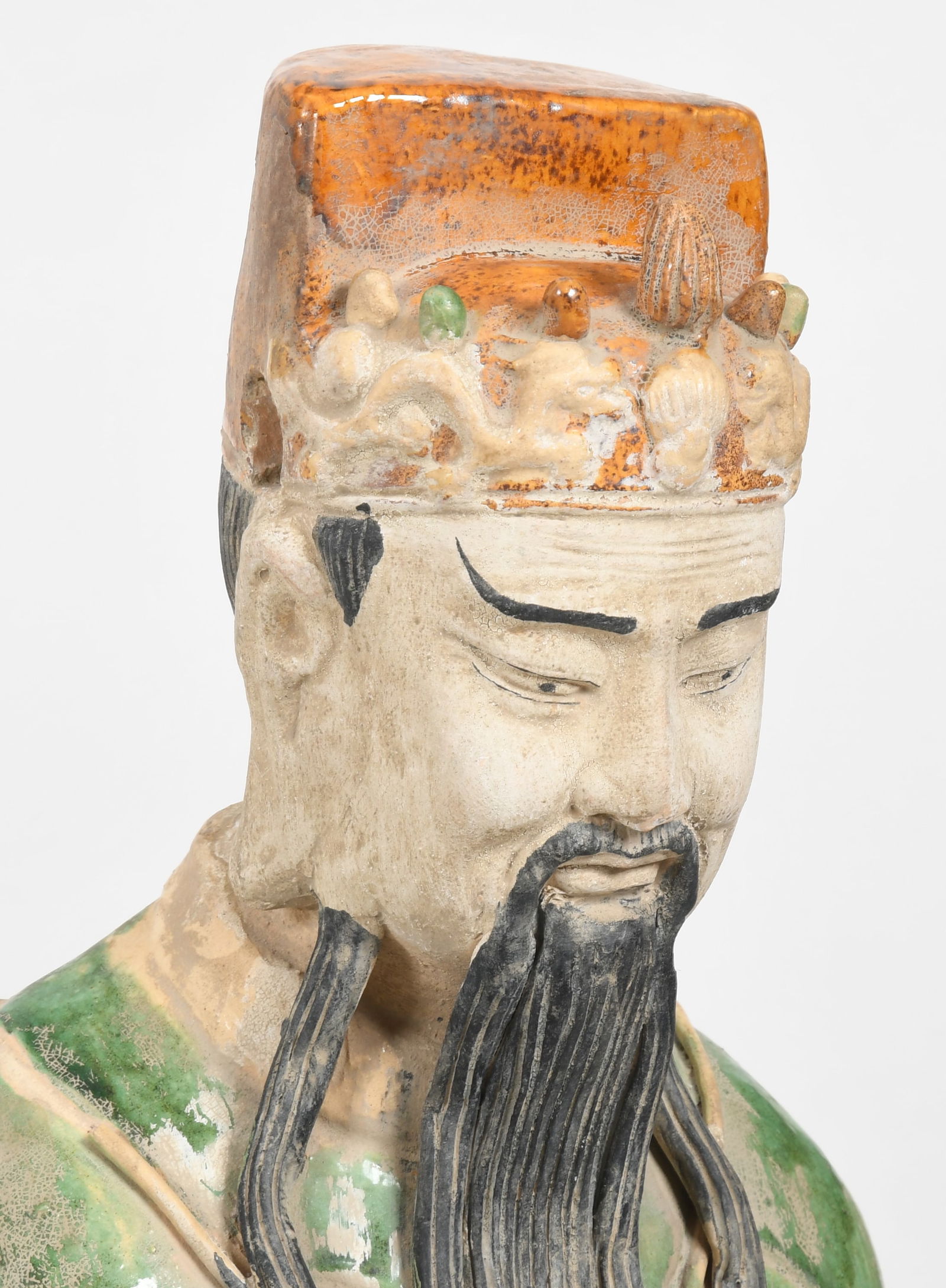 Five Tang Style Pottery Figures, Two Large Examples - 4