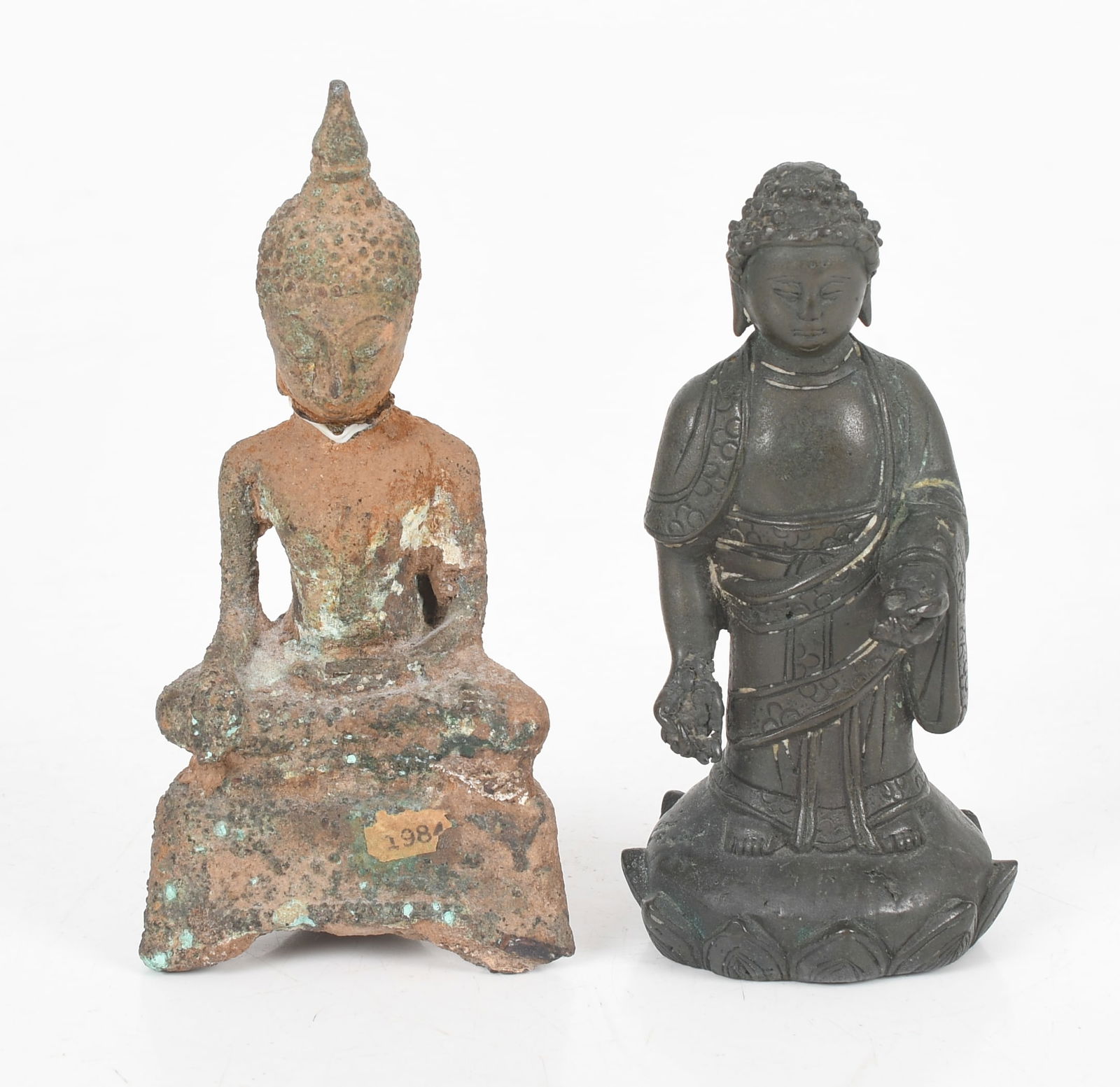 Two Asian Bronzes of The Buddha (1 of 9)