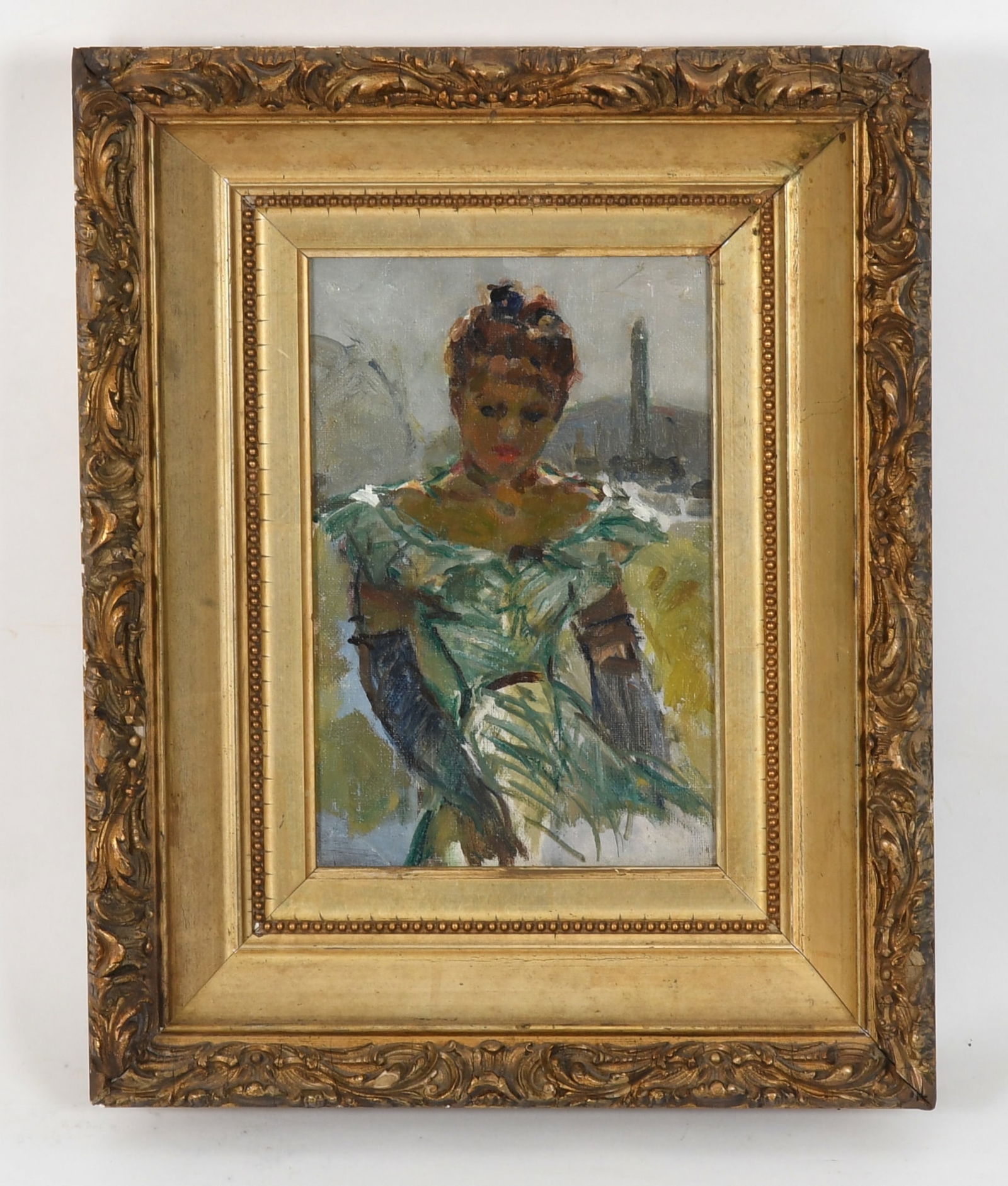 French School, Late 19th Century, Portrait of a Belle Epoque Lady (1 of 6)