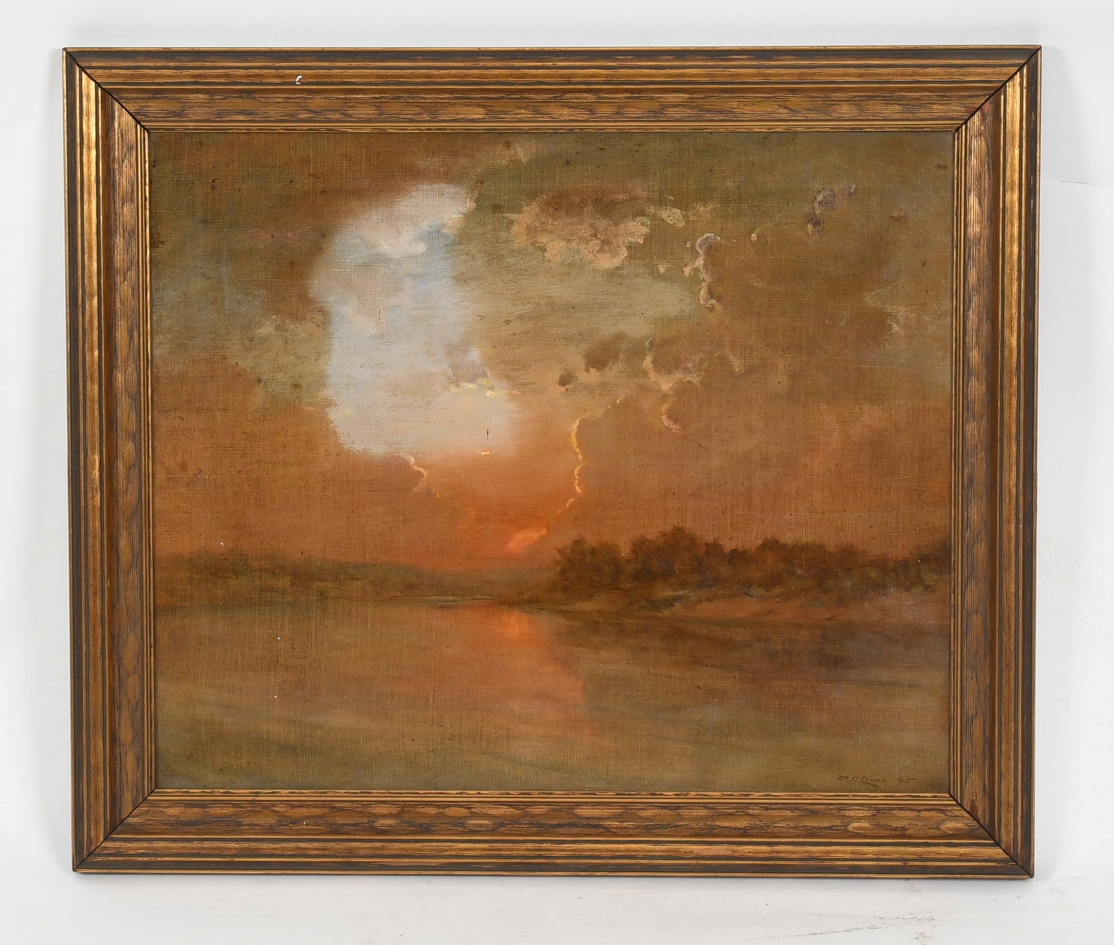 Frederick H. Clark (1875-1934) Sunset on the Delaware (1 of 7)