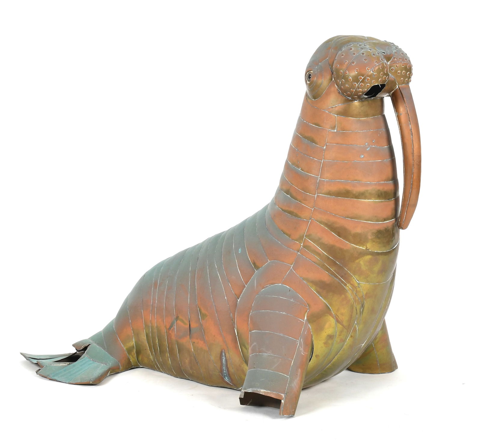A Near Life-Size Walrus by Sergio Bustamante (Mexican, b. 1949) (1 of 9)