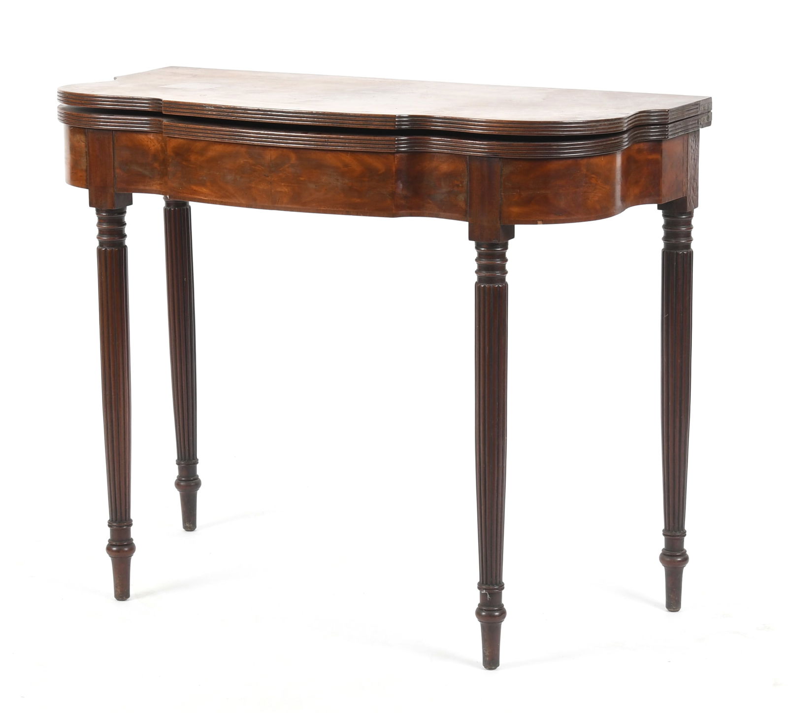 A Federal Mahogany Card Table, Probably Pennsylvania, c. 1810 (1 of 10)