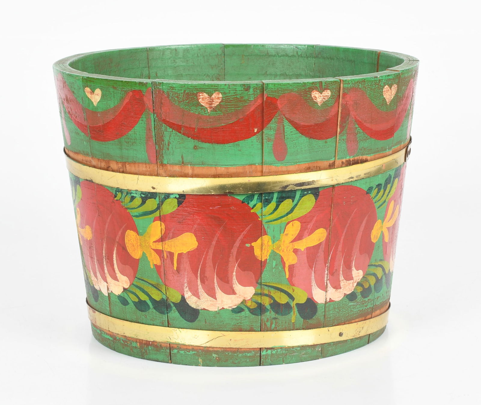 A Paint-Decorated Staved Bucket by Peter Hunt (1896-1967) (1 of 8)