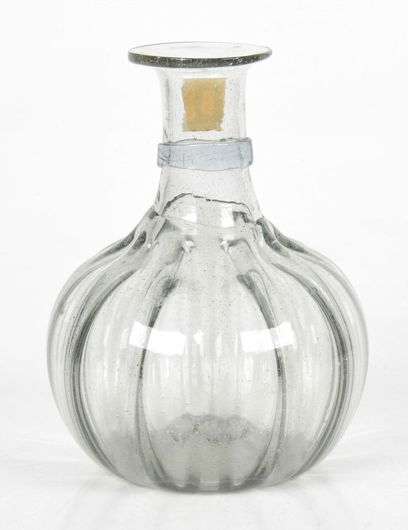 A Continental Blown Glass Lobbed Bottle, Mid-19th Century (1 of 6)