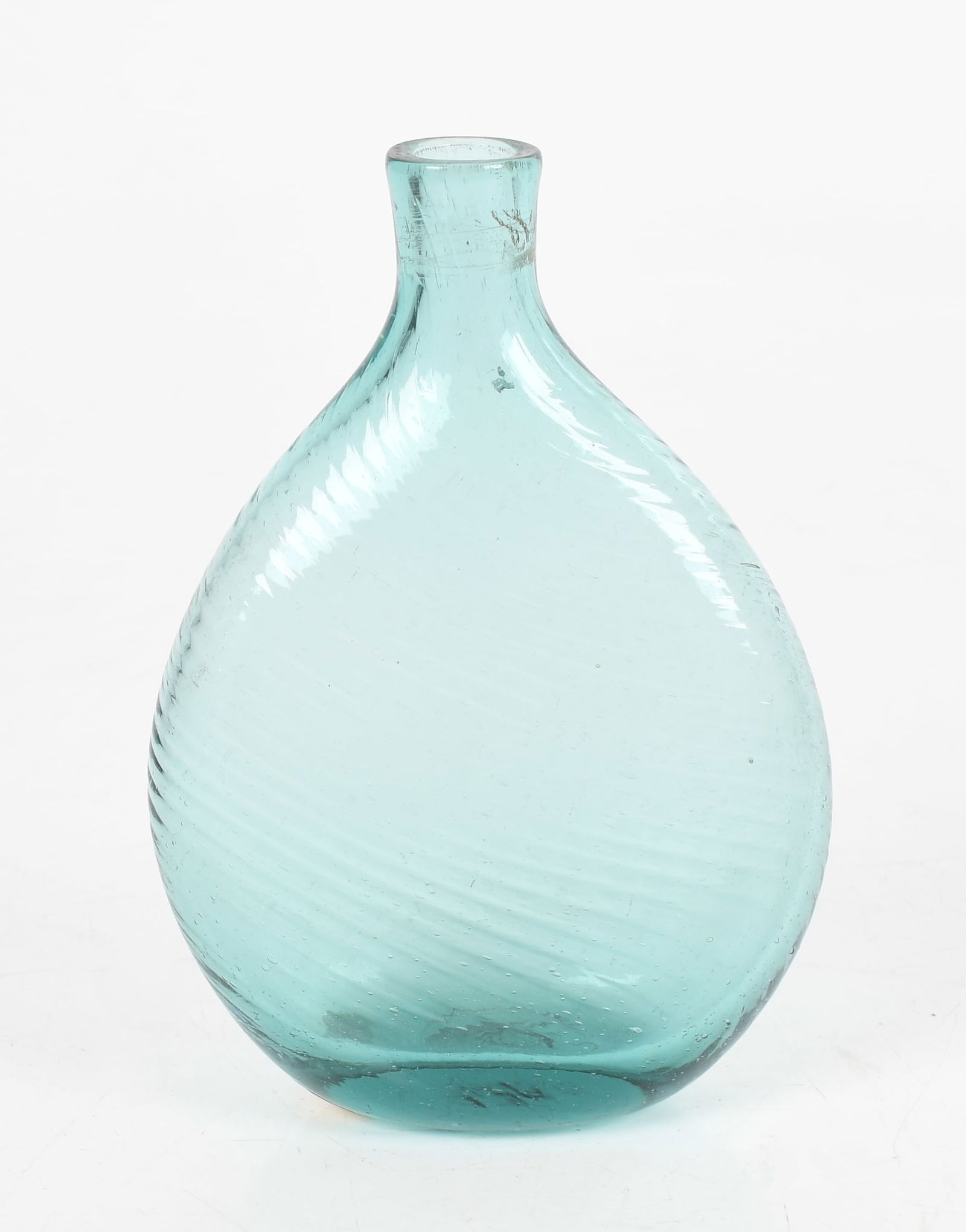 A Pitkin-Type Pattern-Molded Ovoid Half Flask, Probably Mid-Atlantic States, Second Quarter 19th (1 of 6)