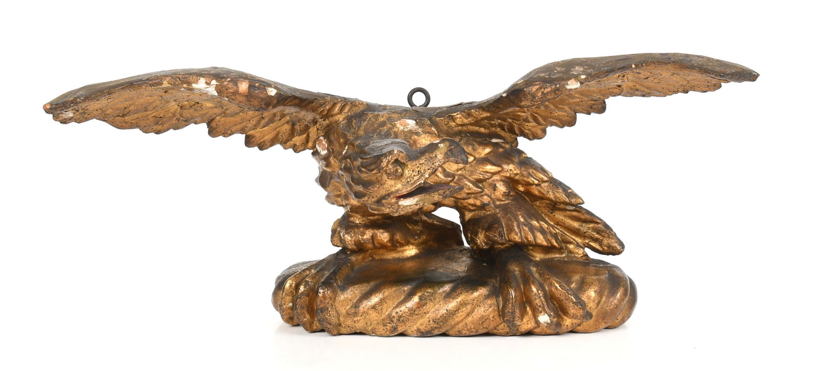 An American Carved Giltwood Spread-Wing Eagle, Late 19th Century (1 of 11)