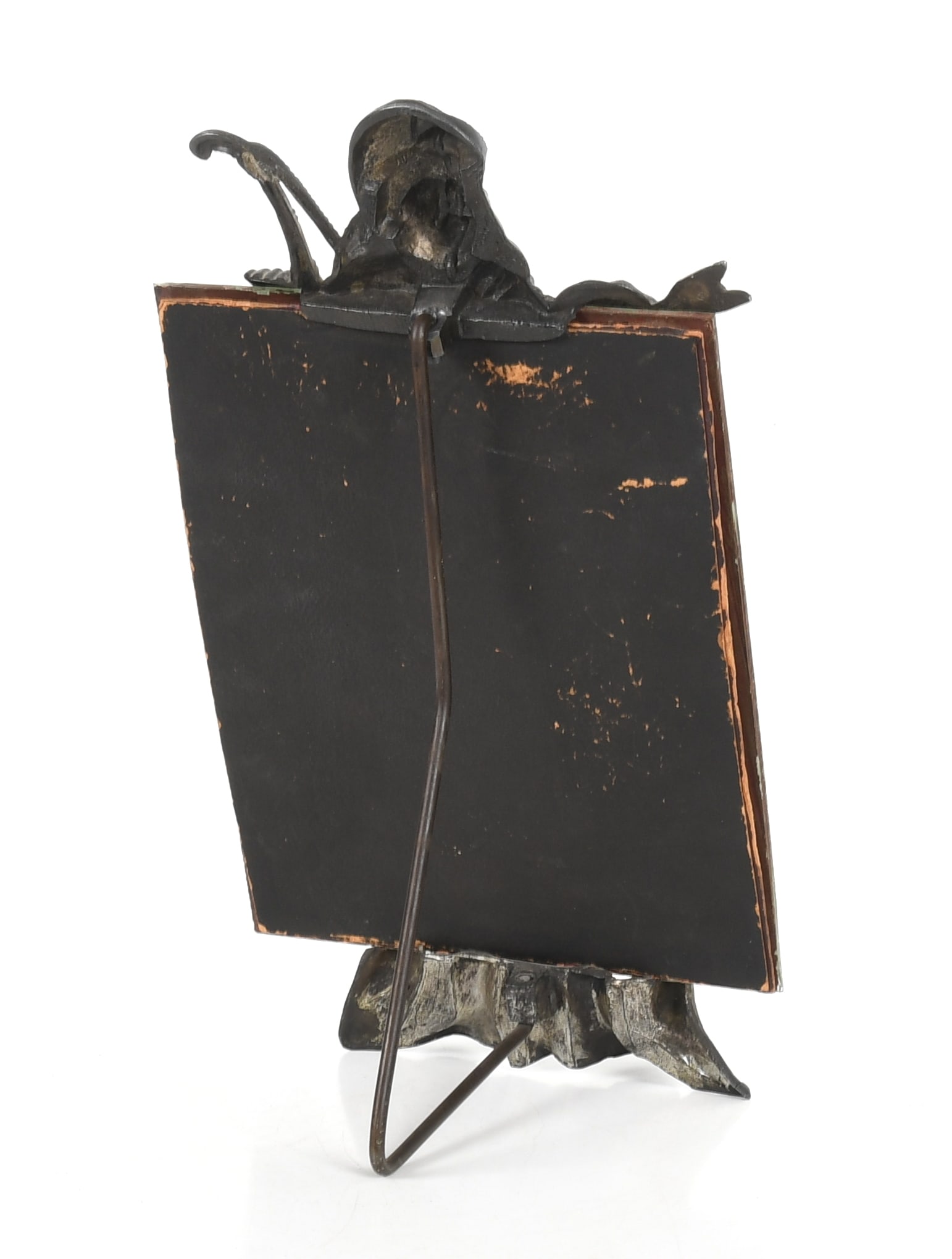 A Blackamoor Silver Plated Table Mirror - 5