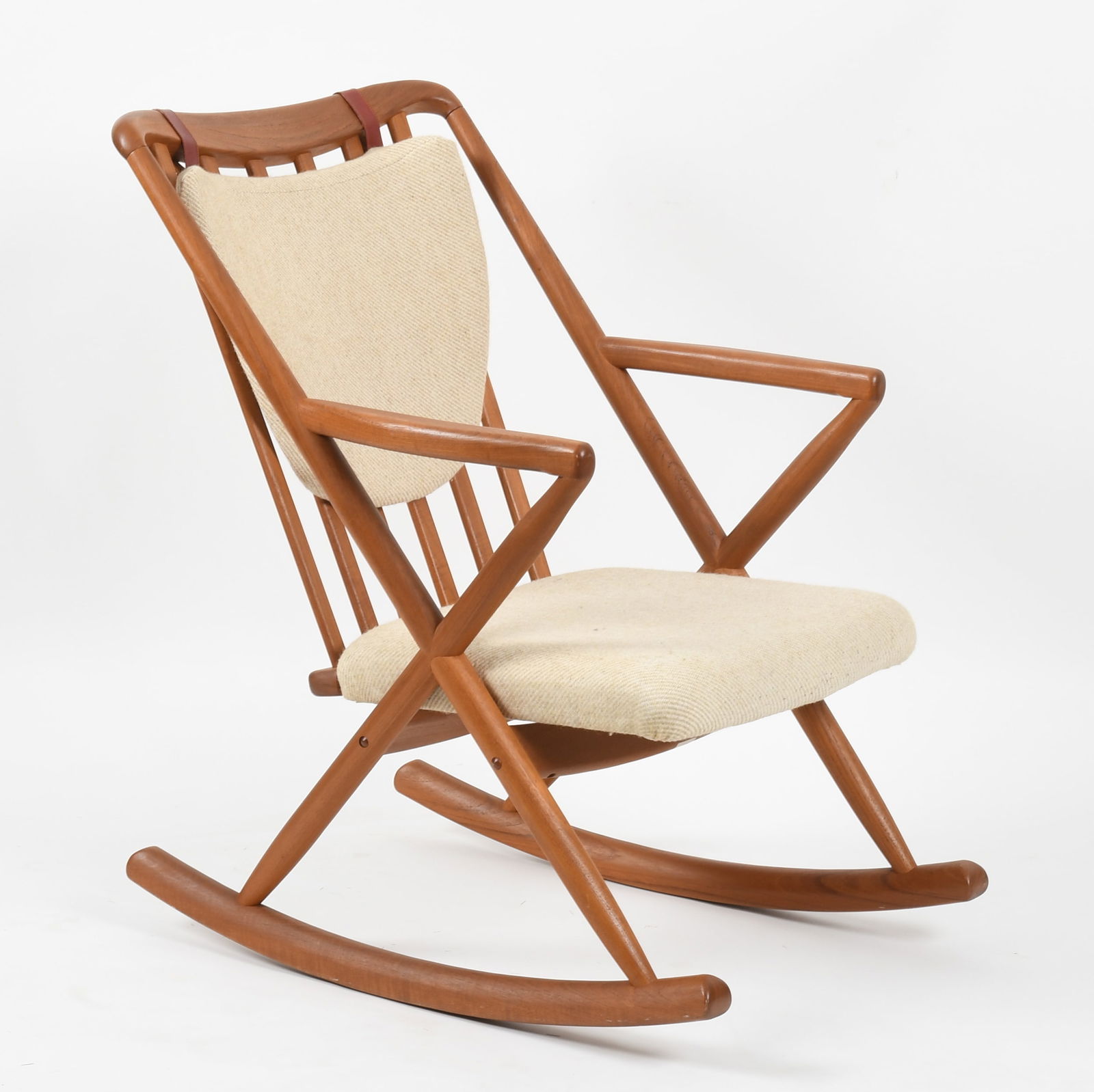 A Danish Modern Teak Rocking Chair Designed by Benny Linden, c. 1960 (1 of 9)