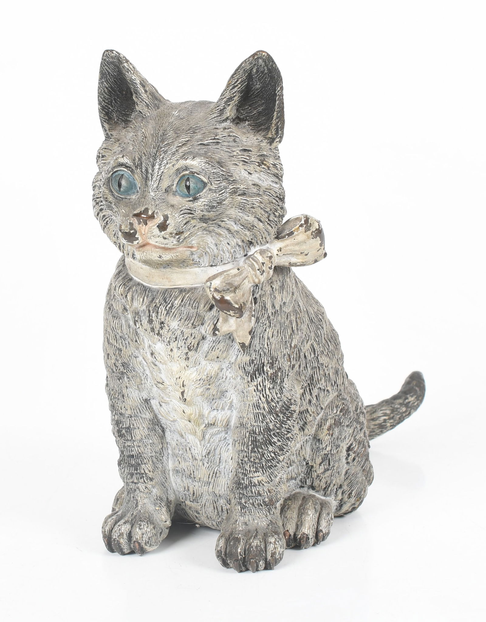 A Large Austrian Bronze Cold Painted Cat (1 of 7)