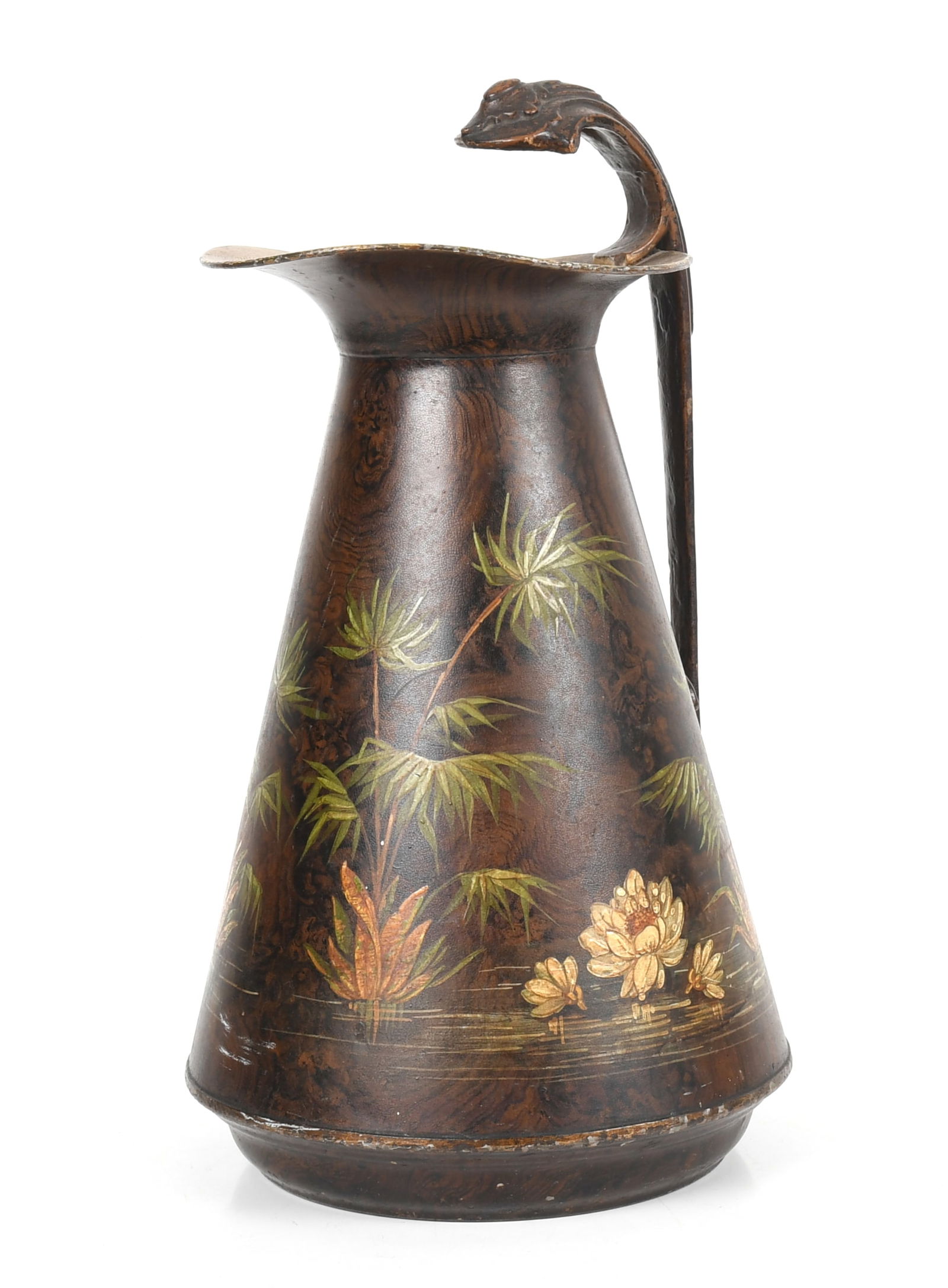 An English Aesthetic Movement Tole Peinte Ewer, c. 1880-1890 (1 of 7)