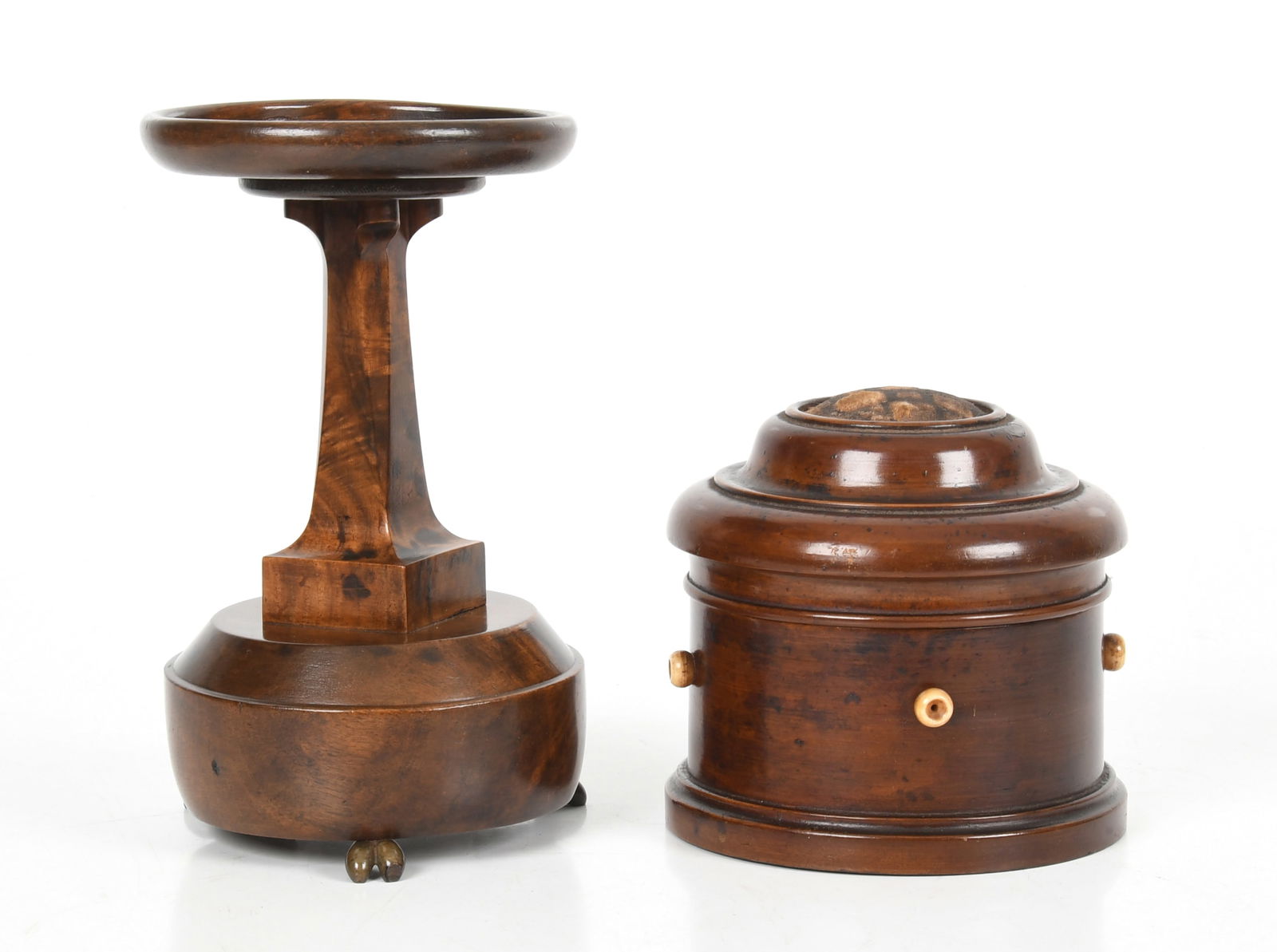Two Continental Turned Walnut Table Articles, Mid-19th Century (1 of 10)