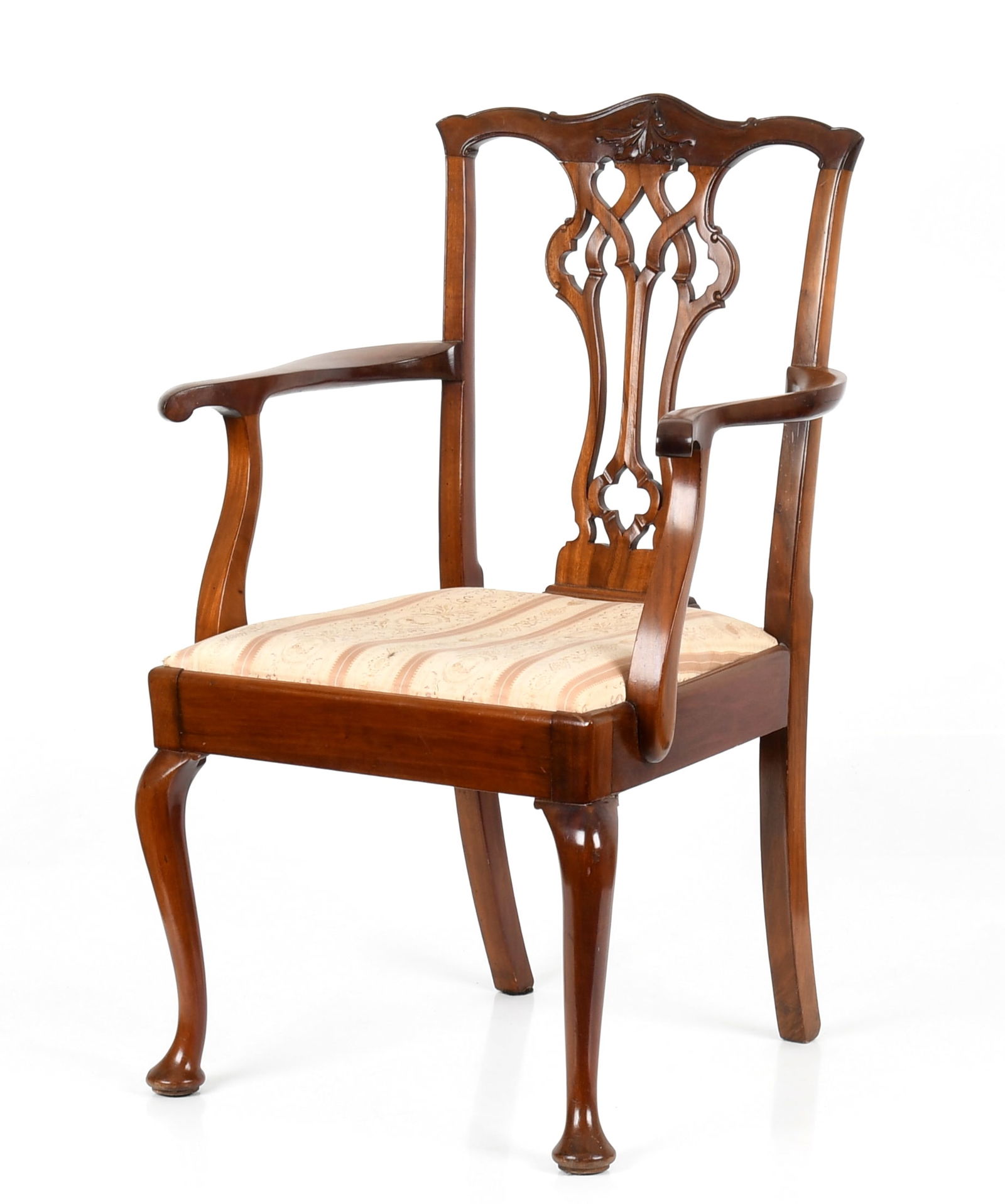 An English George III-Style Mahogany Diminutive Armchair, 19th Century (1 of 8)