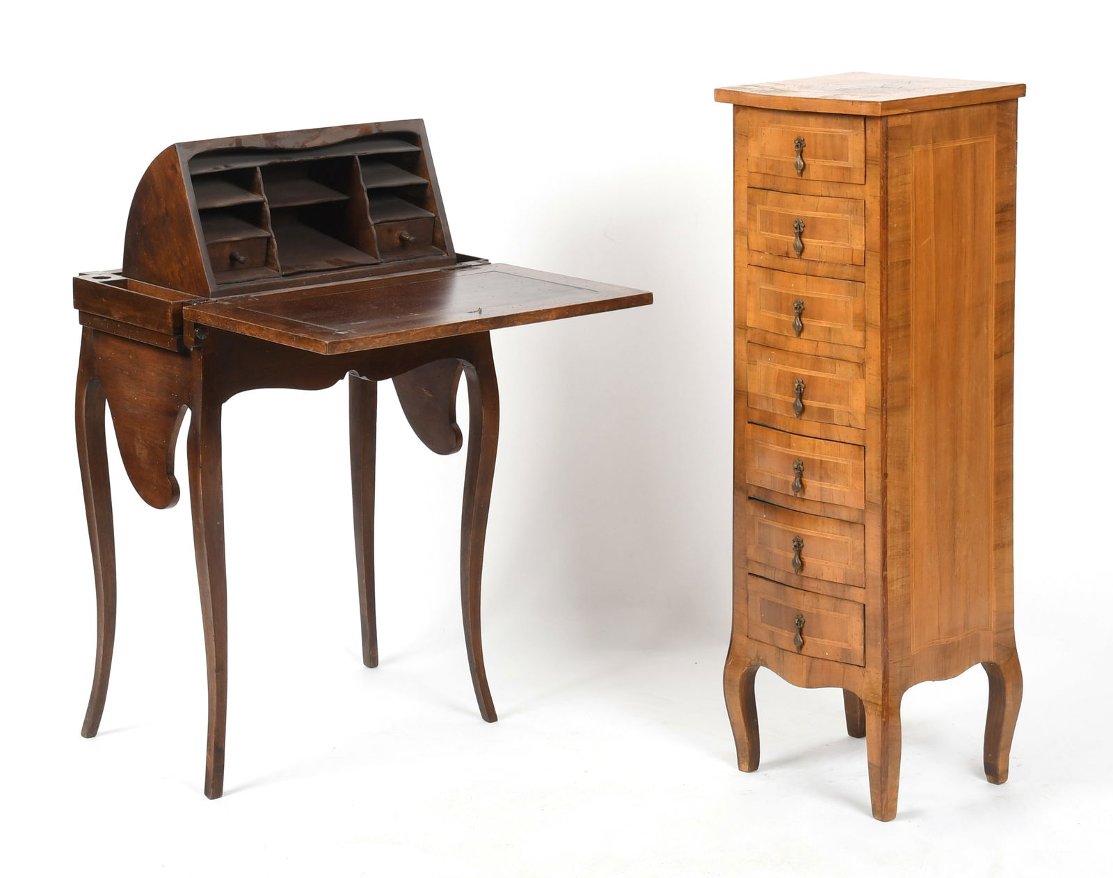 Two Pieces of Continental Fruitwood Furniture, 19th Century (1 of 14)