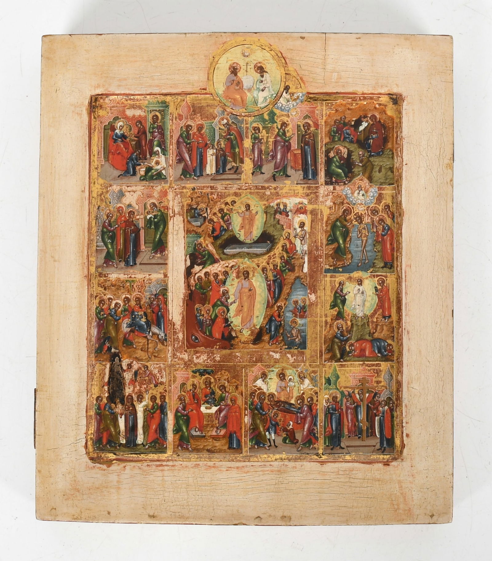 A Russian School Icon Featuring the Feast of the Resurrection, 19th Century (1 of 8)