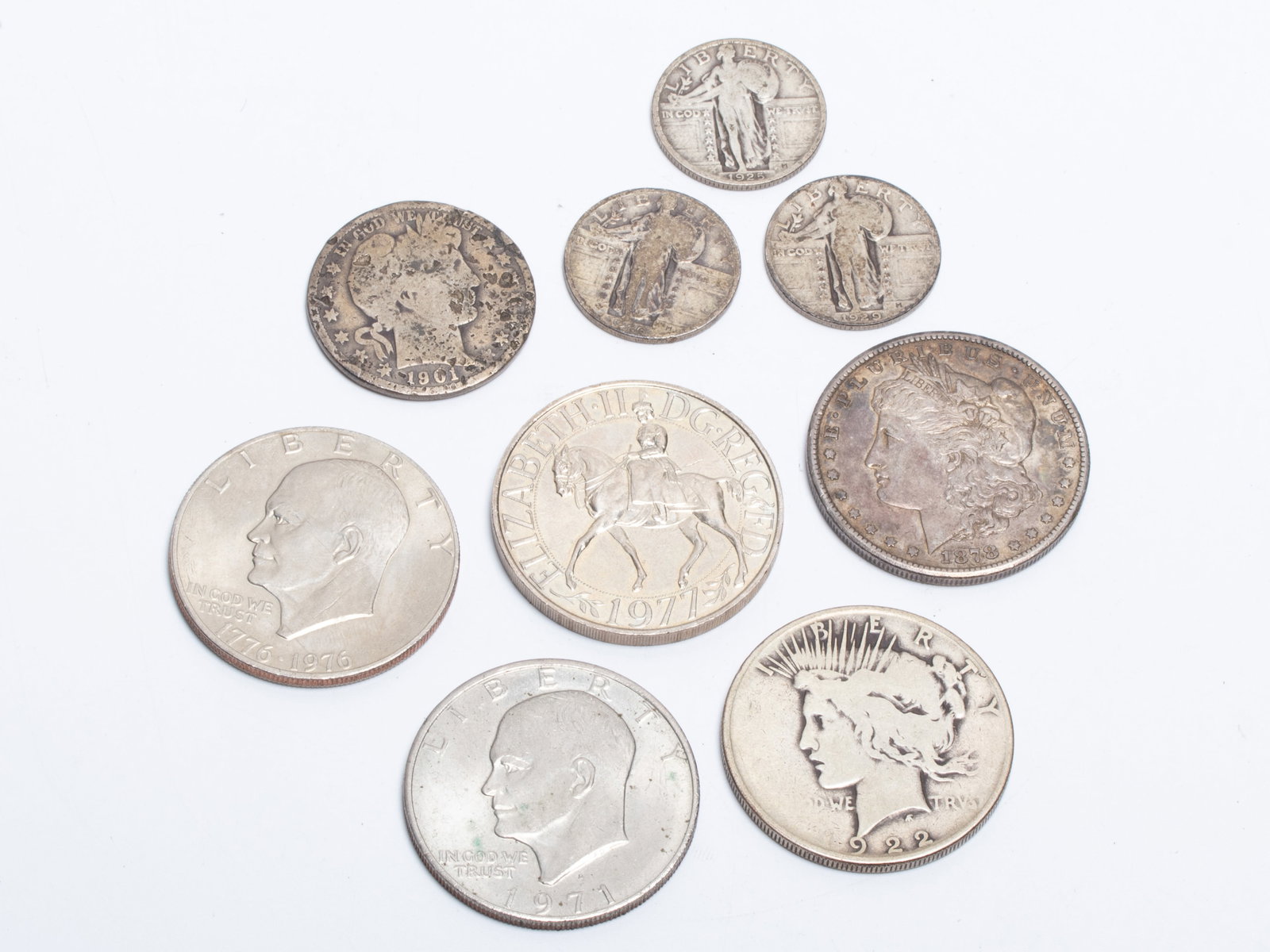 An Assorted Group of Coins, Some Silver (1 of 19)