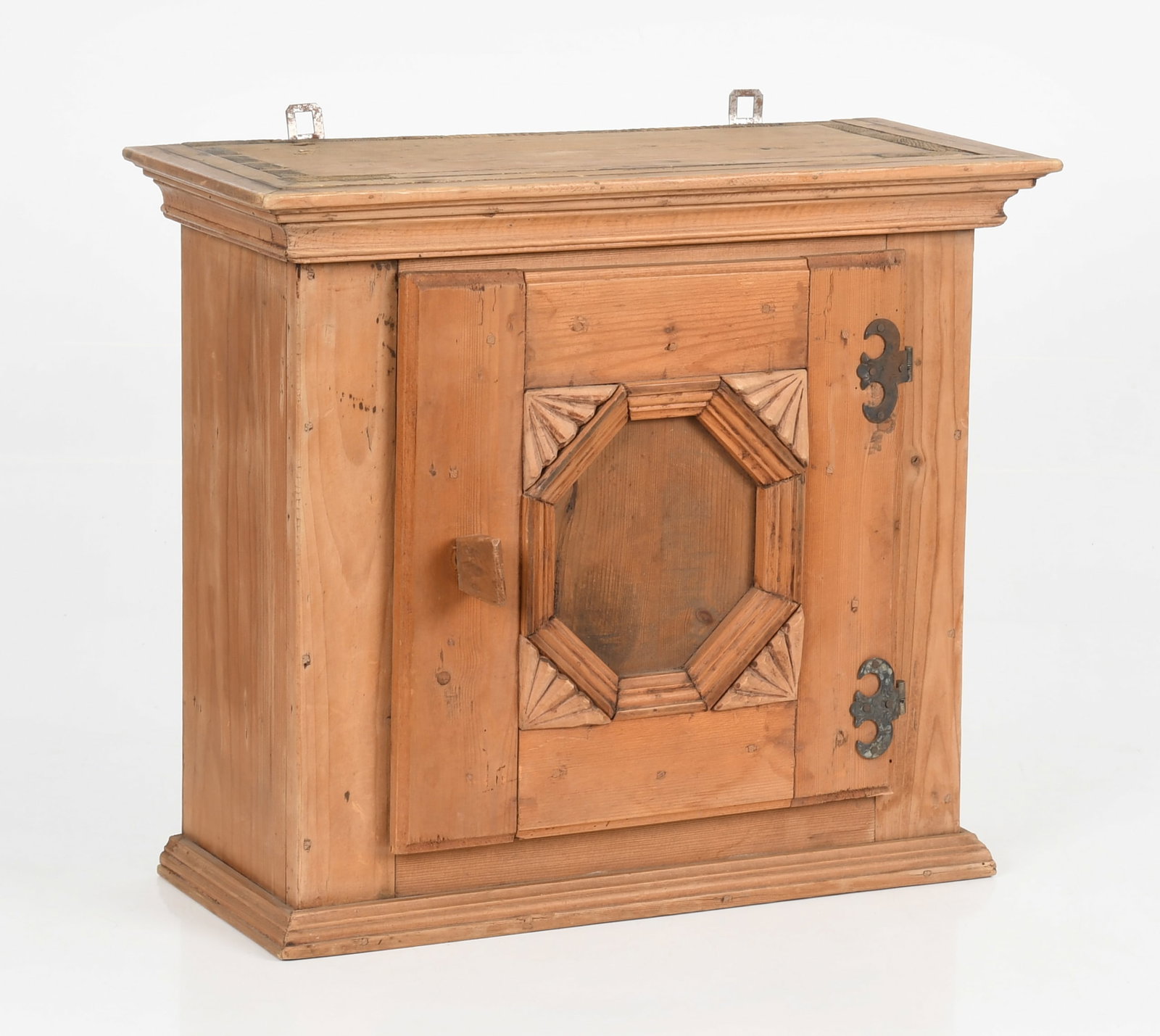 A Continental Pine Hanging Cupboard, Late 19th Century (1 of 9)