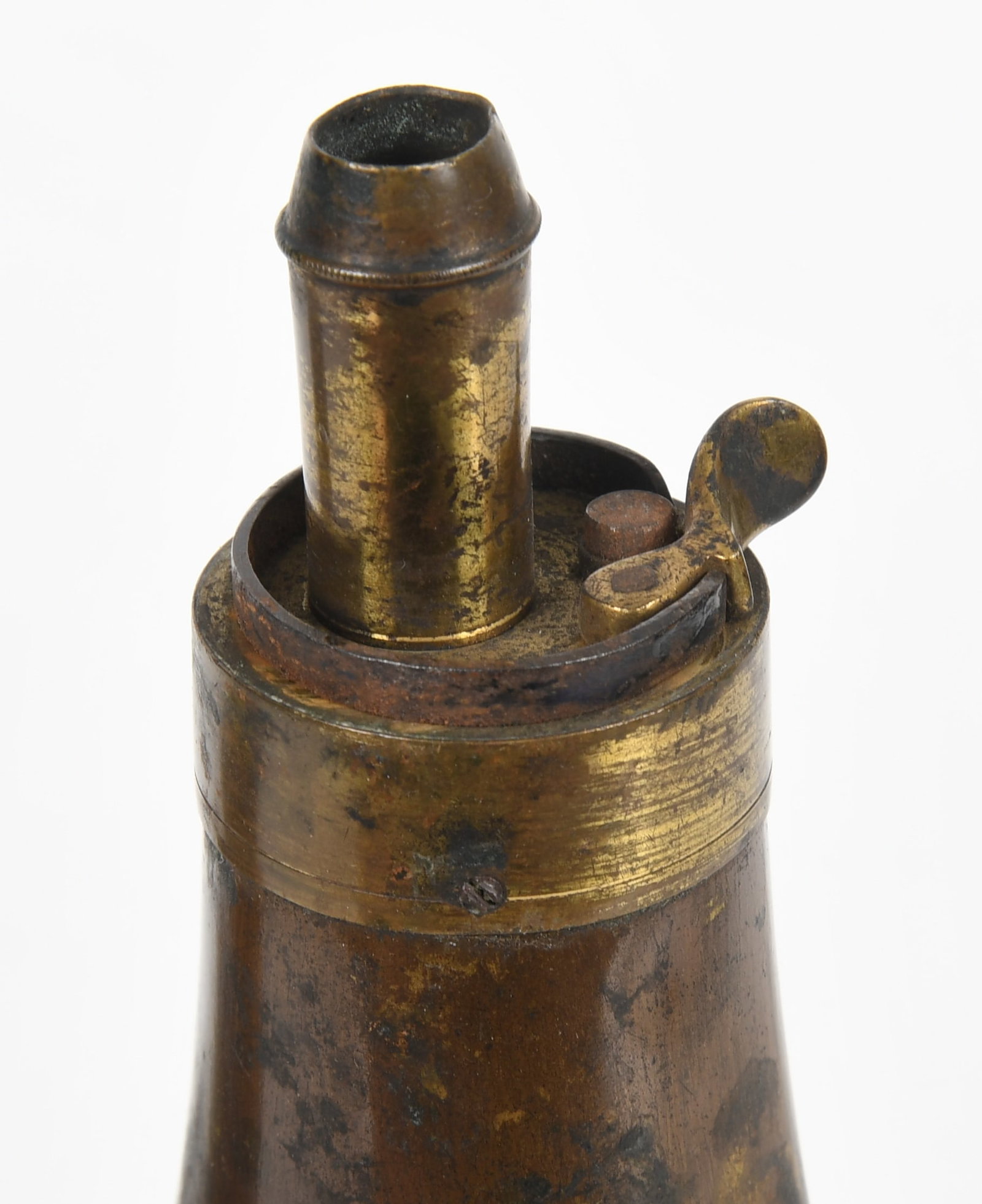 Five Antique Powder Flasks - 2